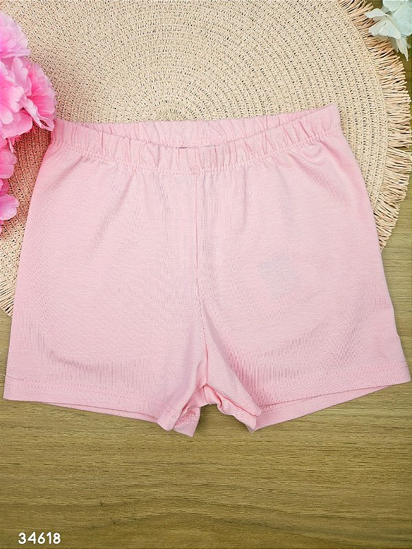Short em Cotton Rosa Quimby