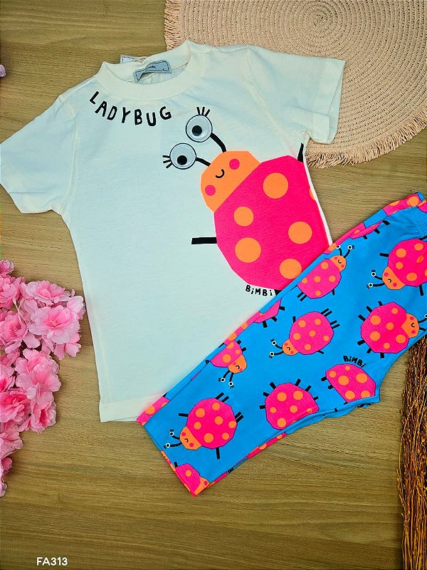Conjunto Blusa e Legging Joaninhas Bimbi