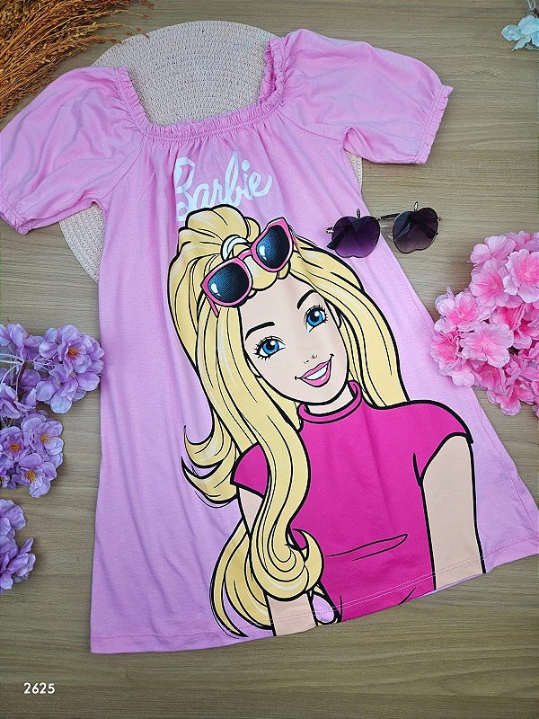 Vestido Barbie Rosa Fakini
