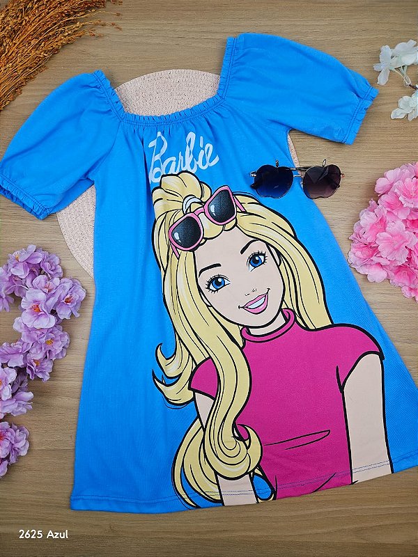Vestido Barbie Azul Fakini
