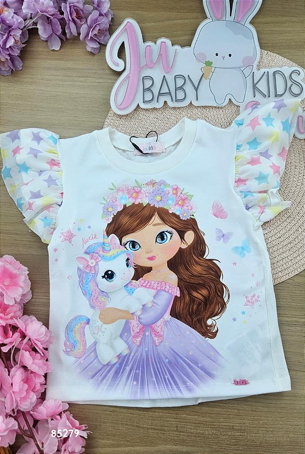 Blusa em Meia Malha Kukiê Infantil Menina