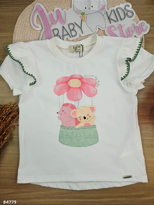 Blusa em Meia Malha Kukiê Infantil Menina