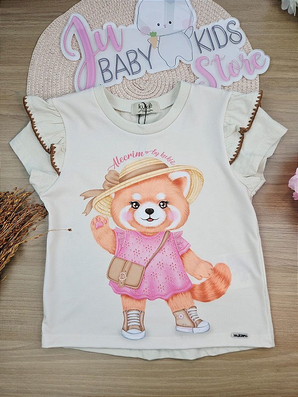 Blusa em Meia Malha Kukiê Infantil Menina