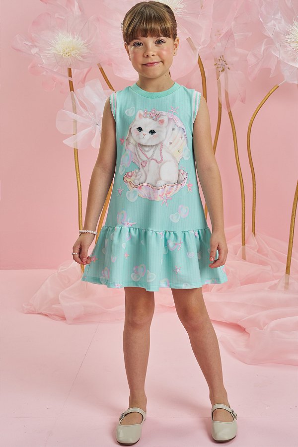 Vestido em Molecotton Infanti Menina