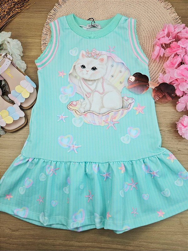 Vestido em Molecotton Infanti Menina