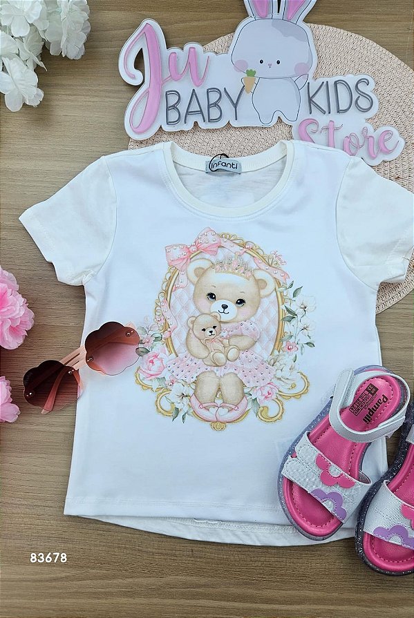 Blusa em Meia Malha Infanti Infantil Menina