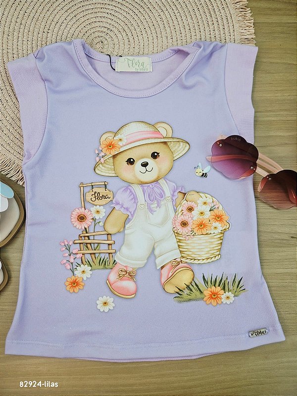 Blusa em Cotton Infanti Infantil Menina