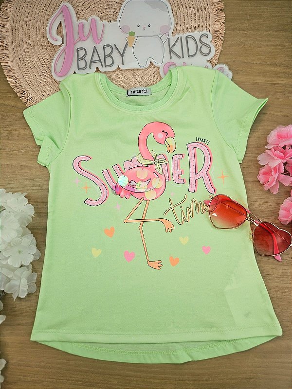 Blusa Alongada em Meia Malha Infanti Infantil Menina