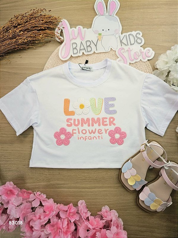 Blusa boxy em meia malha Infanti