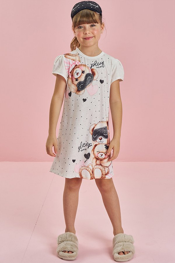Camisola em Malha Fresh Acompanha Máscara Infanti