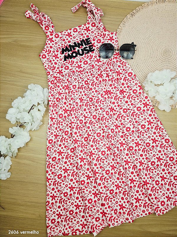 Vestido Midi Minnie Disney Fakini