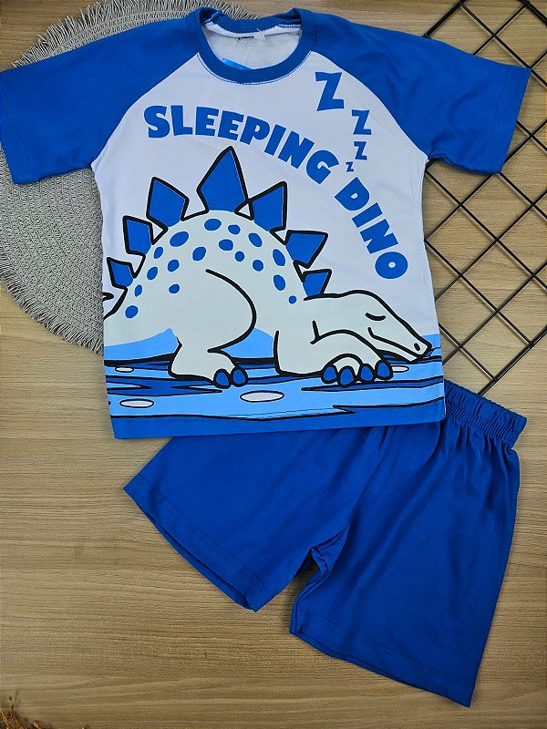 Pijama 100% Algodão Dino Fakini