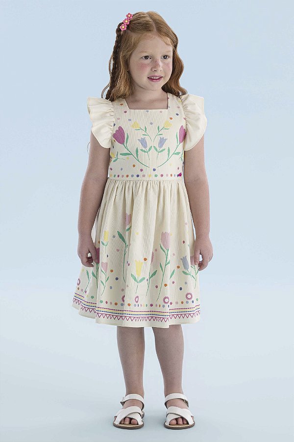 Vestido Florzinhas Primavera Mon Sucré