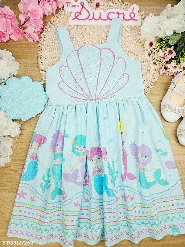 Vestido Primavera Sereia Mon Sucré