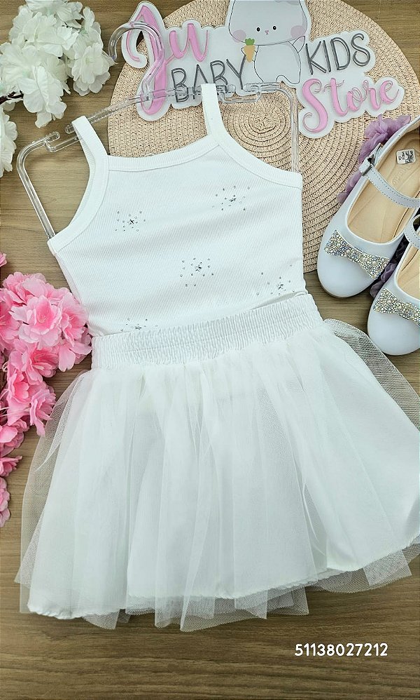 Conjunto Verão Branco Mon Sucré