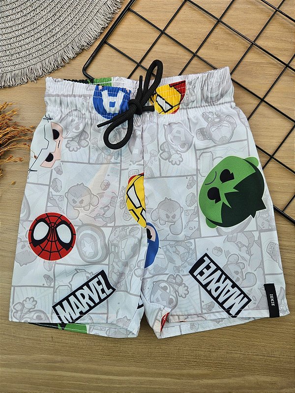 Bermuda Vingadores Marvel Bimbi