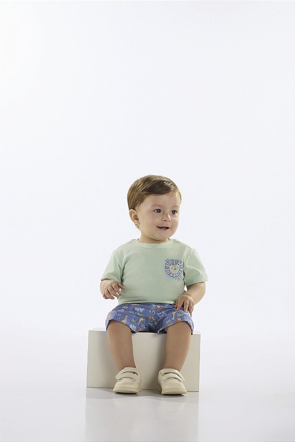 CONJUNTO CAMISETA MALHA BERMUDA MICROFIBRA Quimby