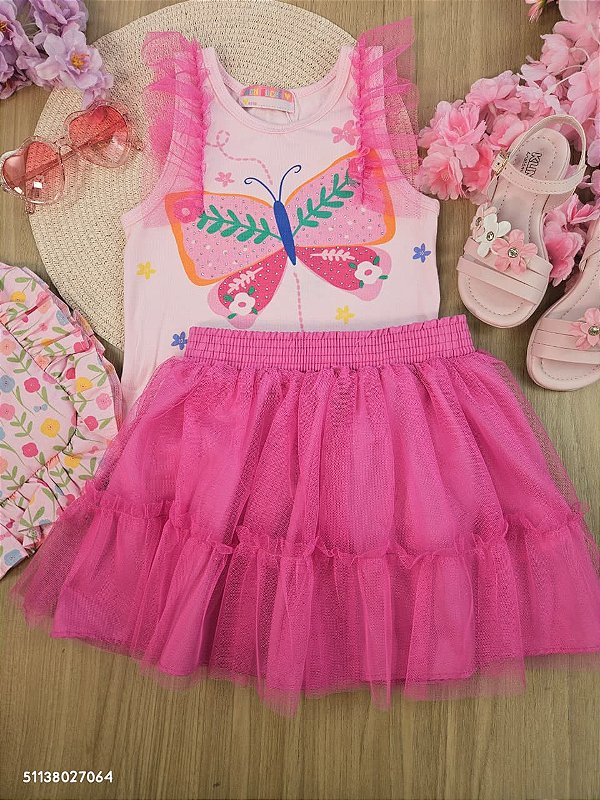 Conjunto Borboletinha Mon Sucré