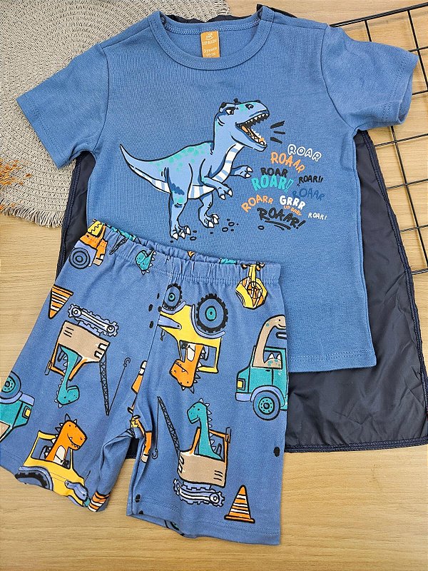 PIJAMA CAMISETA E BERMUDA e Capa EM SUEDINE Up Baby