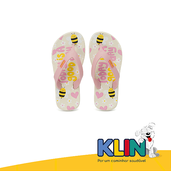 CHINELO ACQUA KIDS WHITE/ROSA CLARO Klin