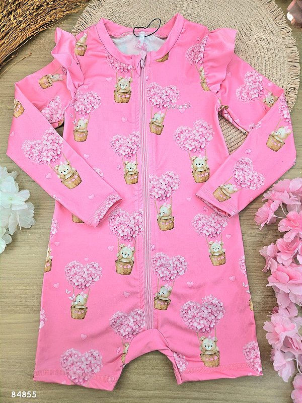 Macacão em Malha UV Dry com Proteção UV 50+ Infanti