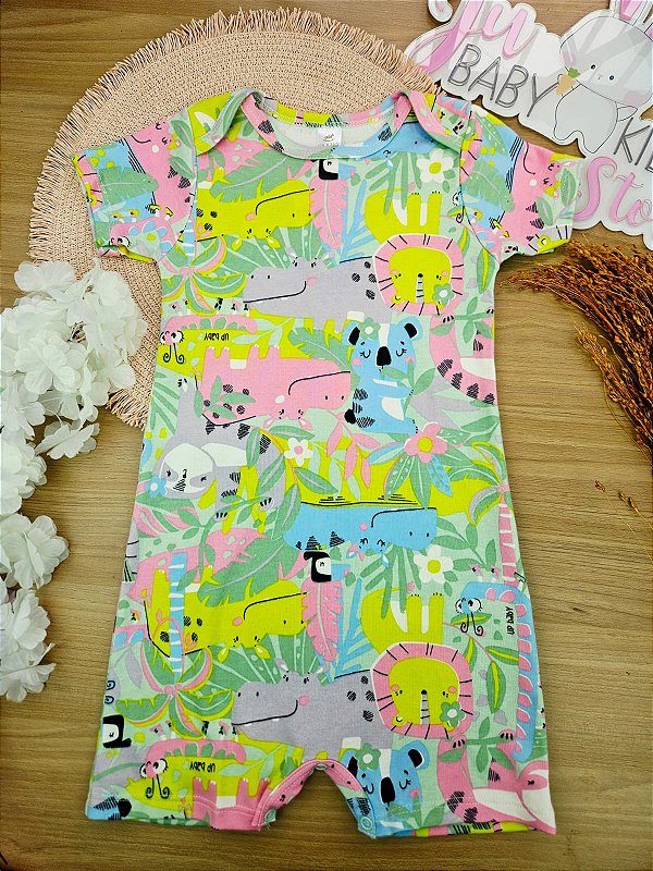 MACAQUINHO MANGA CURTA EM SUEDINE Up Baby