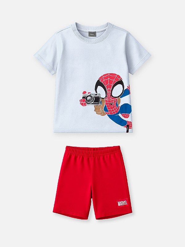CONJUNTO T-SHIRT BERMUDA Homem Aranha Bimbi