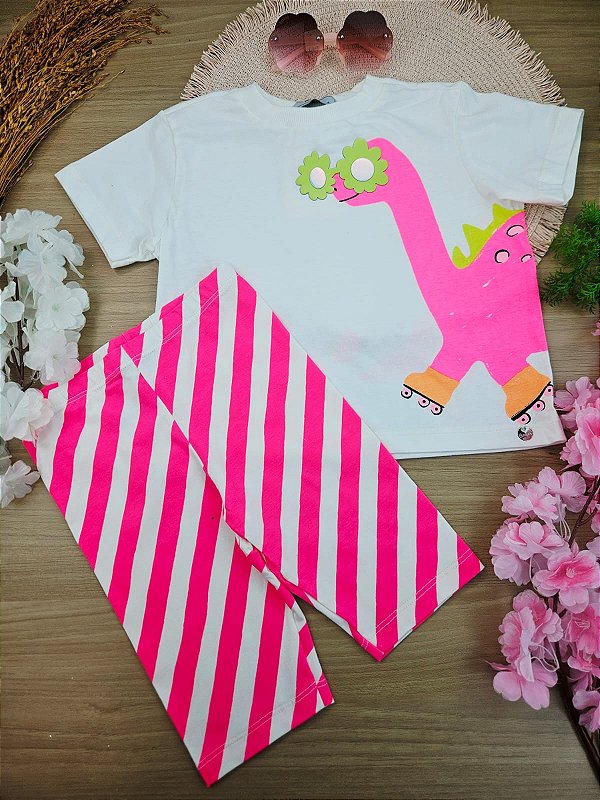 Conjunto Blusa e Short Dino Bimbi