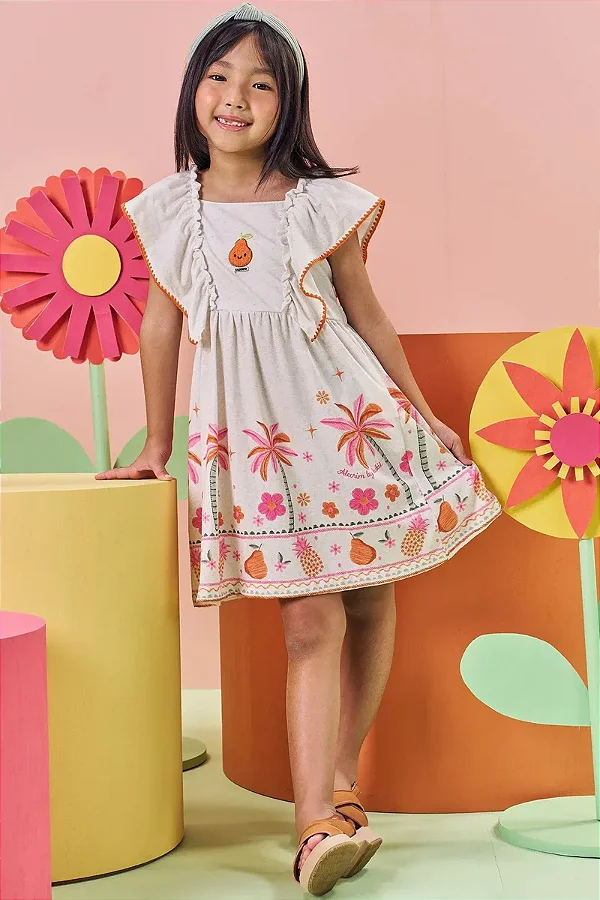 Vestido em Malha Power Kukiê Infantil Menina