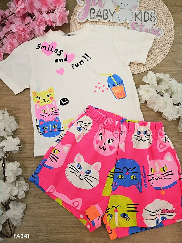 Conjunto T-Shirt e Shorts Bimbi