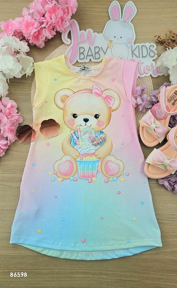 Vestido em Malha Power Infanti Infantil Menina