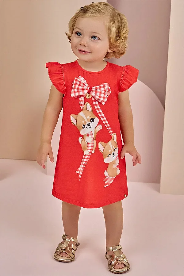 Vestido em Malha Power Infanti Bebê Menina