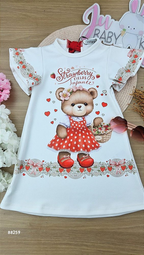 Vestido em Jacquard Catarina Infanti Infantil Menina