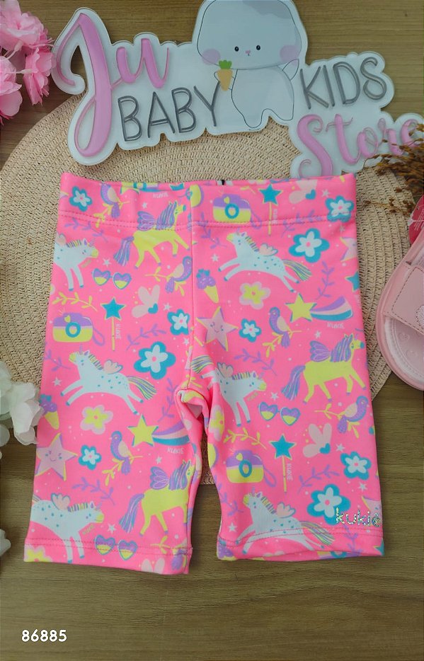 Biker em Molecotton Unicórnio Kukiê Infantil Menina