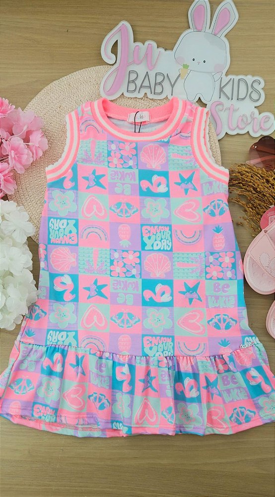 Vestido em Malha Fresh Kukiê Infantil Menina
