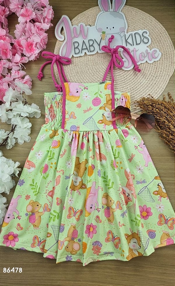 Vestido em Malha Fresh Kukiê Infantil Menina