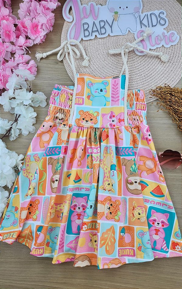 Vestido em Malha Fresh Kukiê Infantil Menina