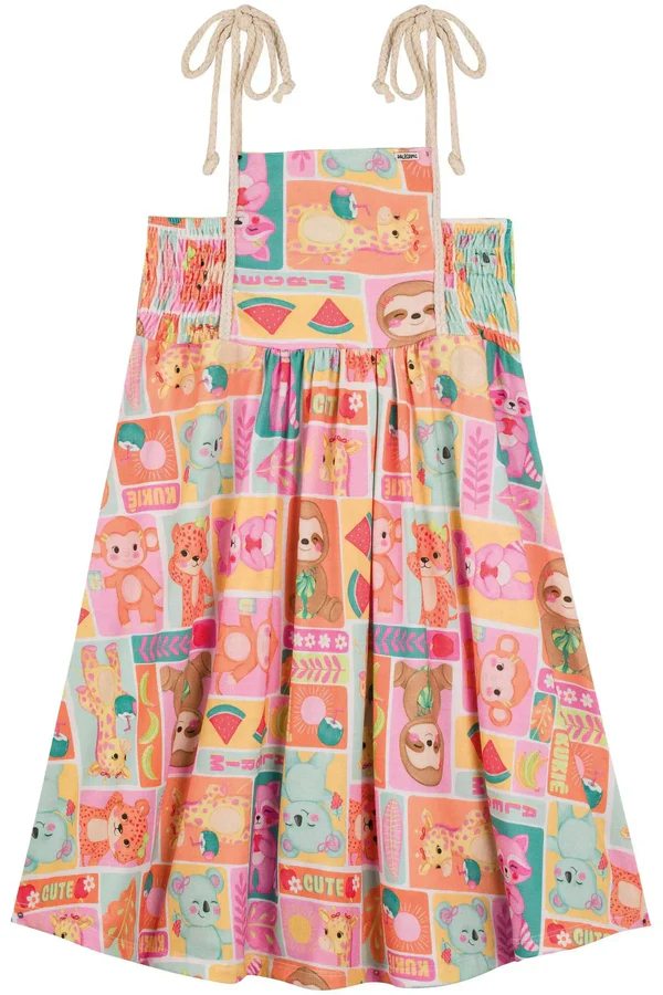 Vestido em Malha Fresh Kukiê Infantil Menina