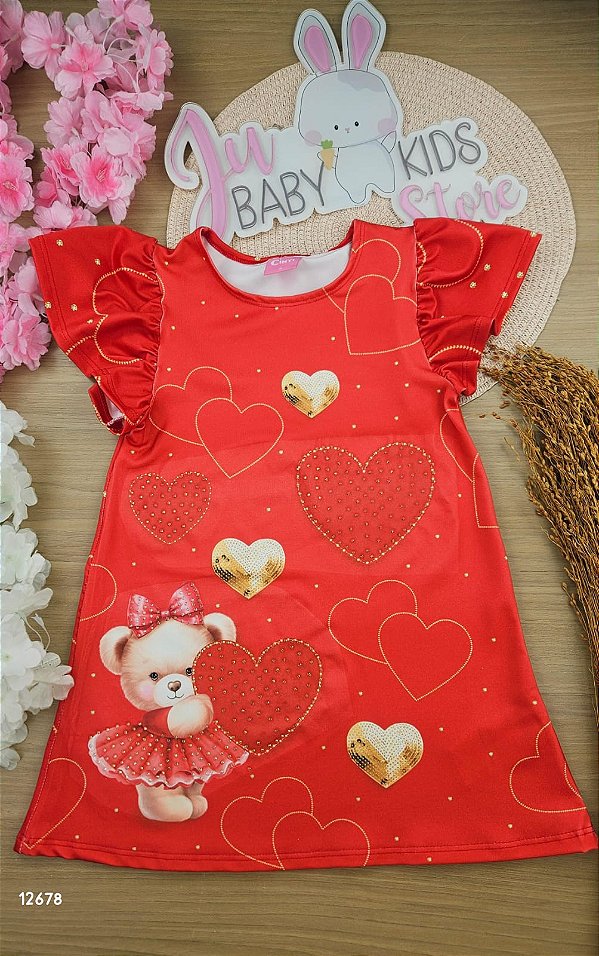 Vestido Ursinha Natal Cinti