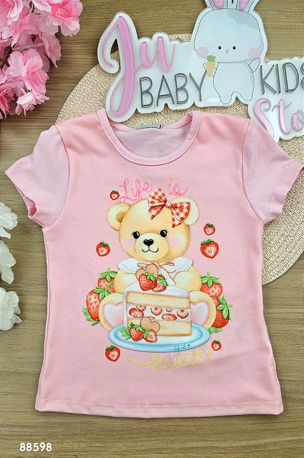 Blusa em Cotton Infanti Infantil Menina