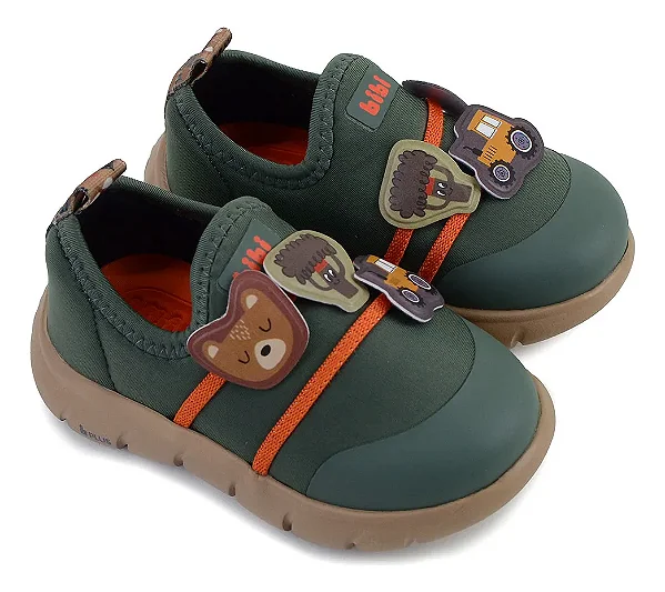 Tênis Infantil Menino Bibi Energy Baby 2.0 Folha Fire e Mascavo