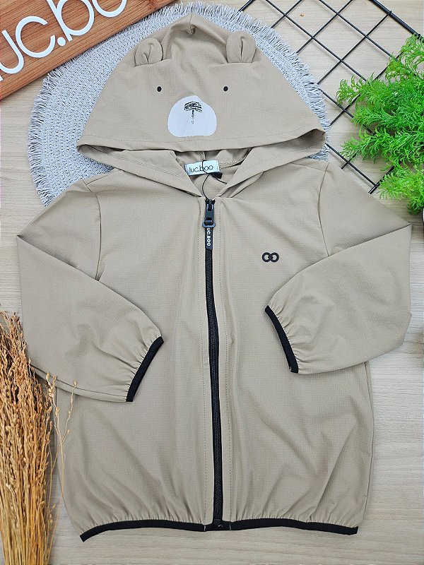 Jaqueta Manga Longa Caqui Lucboo
