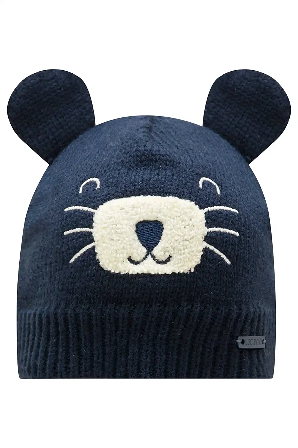 Gorro Em Tricot Marinho Lucboo