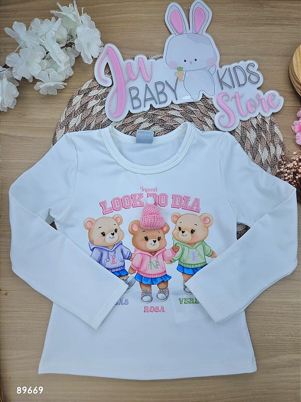 Blusa em Termoskin Peluciado Infanti Infantil Menina