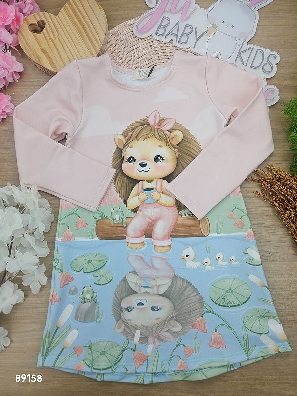 Vestido em Molecotton Infanti