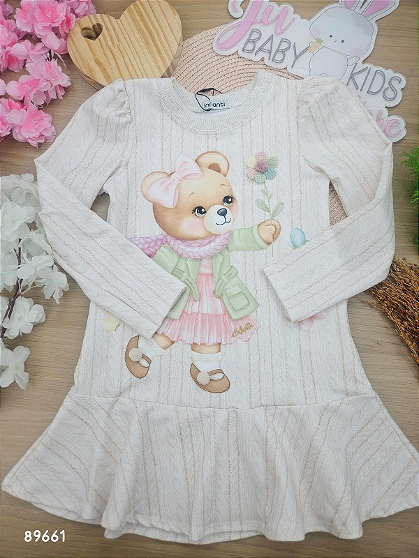 Vestido em Molecotton Infanti