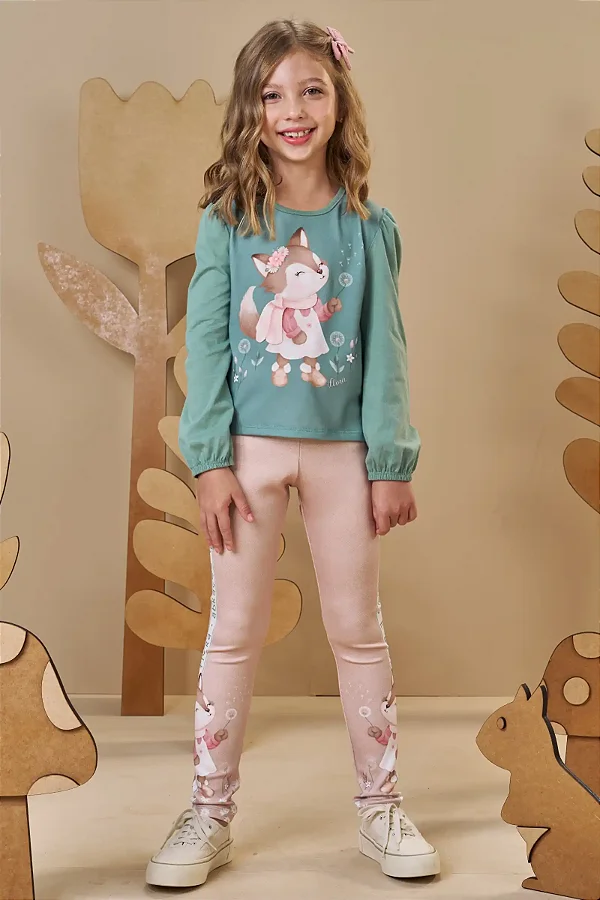 Blusa em Meia Malha Infanti Infantil Menina