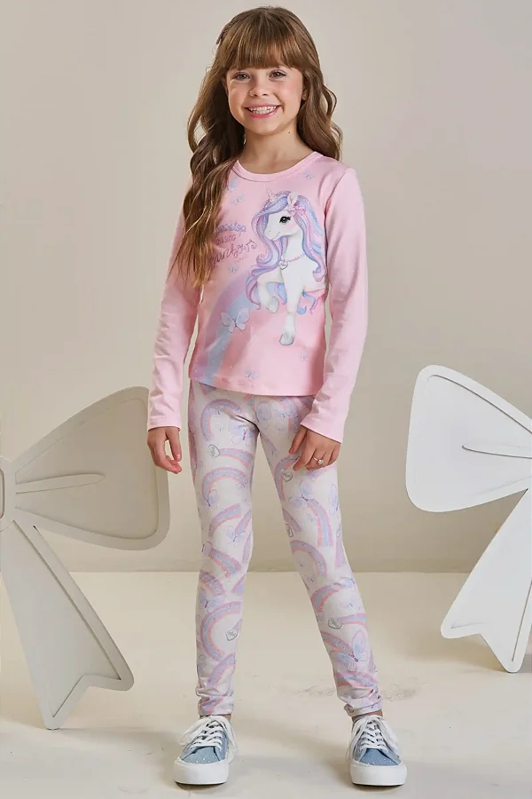 Blusa em Cotton Infanti Infantil Menina