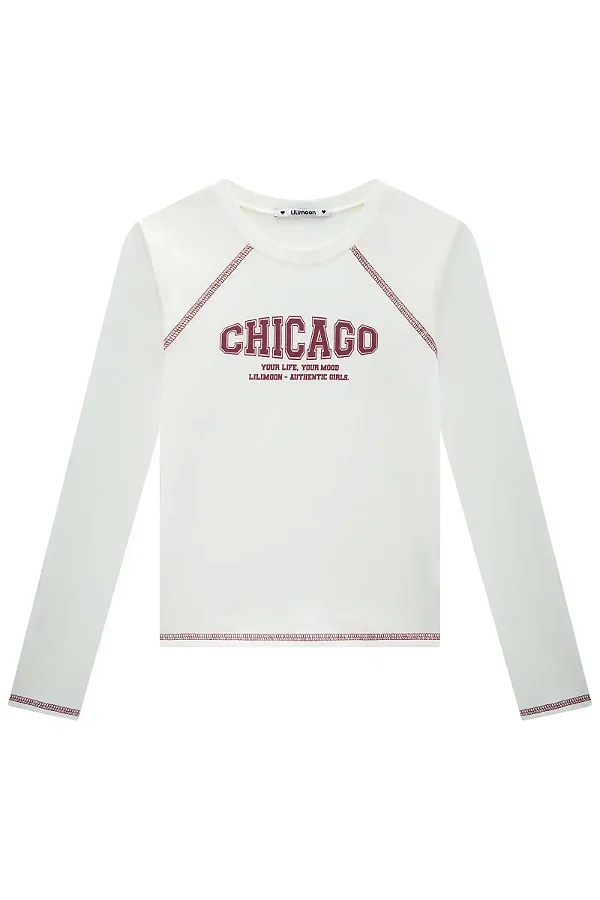 Blusa Em Cotton Off White Lilimoon