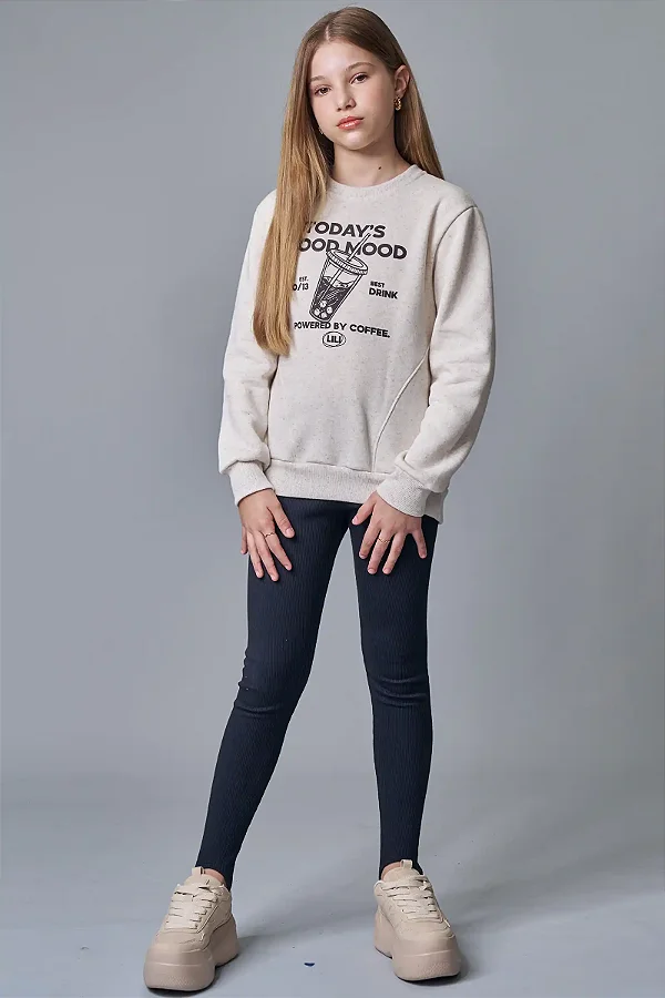 Calça Legging Em Soft Line Preto Lilimoon